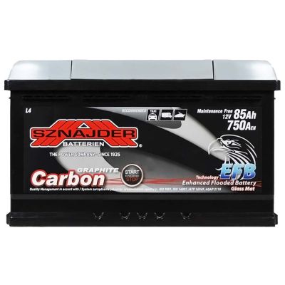 Автомобильный аккумулятор SZNAJDER Carbon Start Stop EFB  (L4) 85Ah 750A R+ 585 05